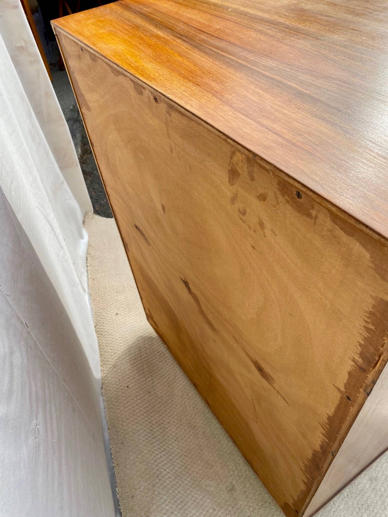 Scandinavian bar cabinet on casters