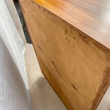 Scandinavian bar cabinet on casters