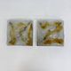 Vintage Murano glass abstract wall sconces from Mazzega, Italy, 1960, set of 2