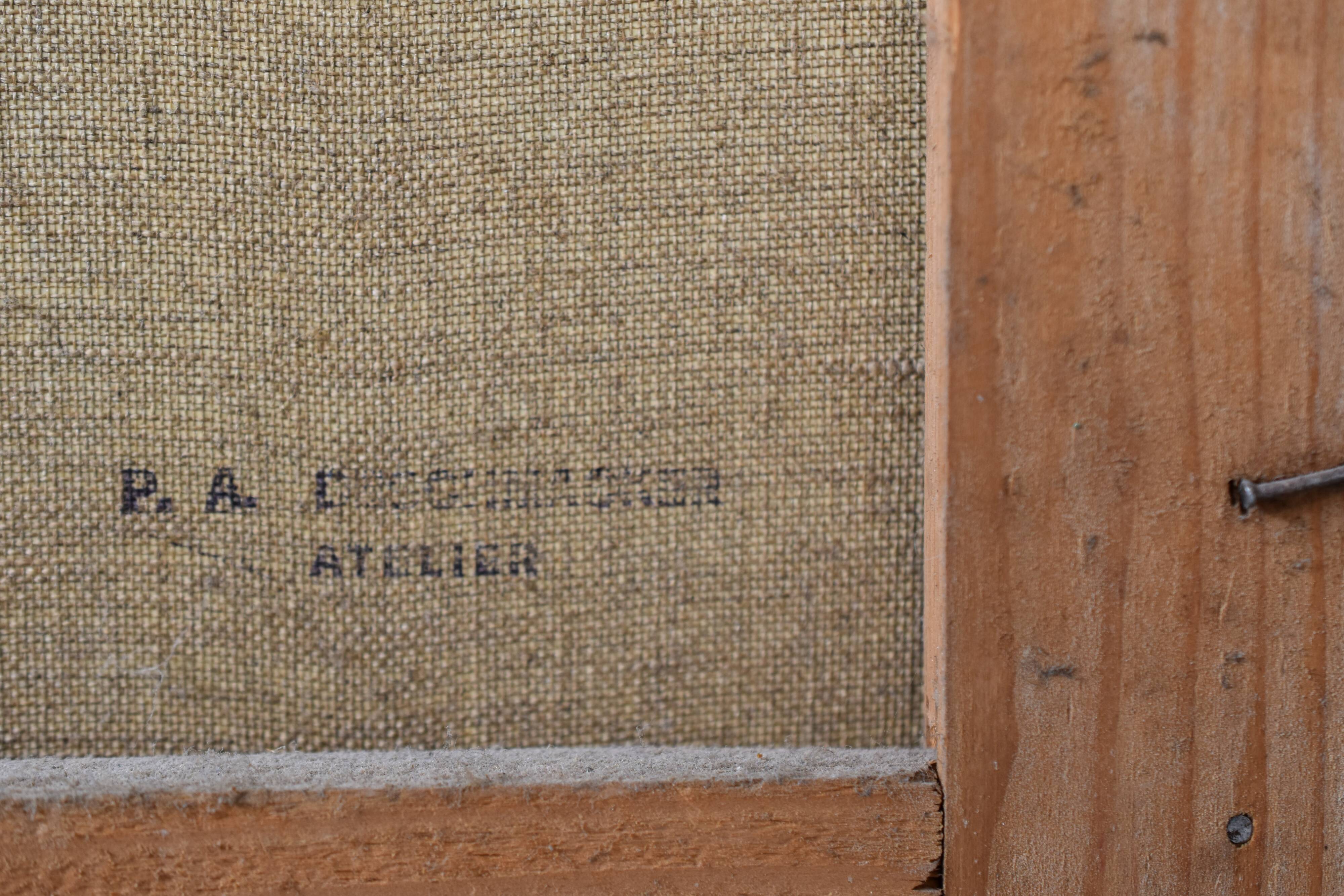 Paul Alex Deschmacker, Lily in a white vase (circa 1940)