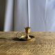 Small golden hand candlestick with a round loop handle D8 H6.5