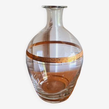 Carafe cristal et dorure