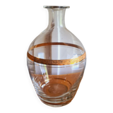 Crystal decanter and gilding