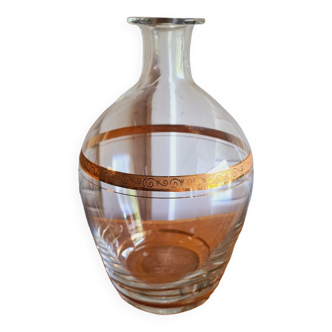 Carafe cristal et dorure