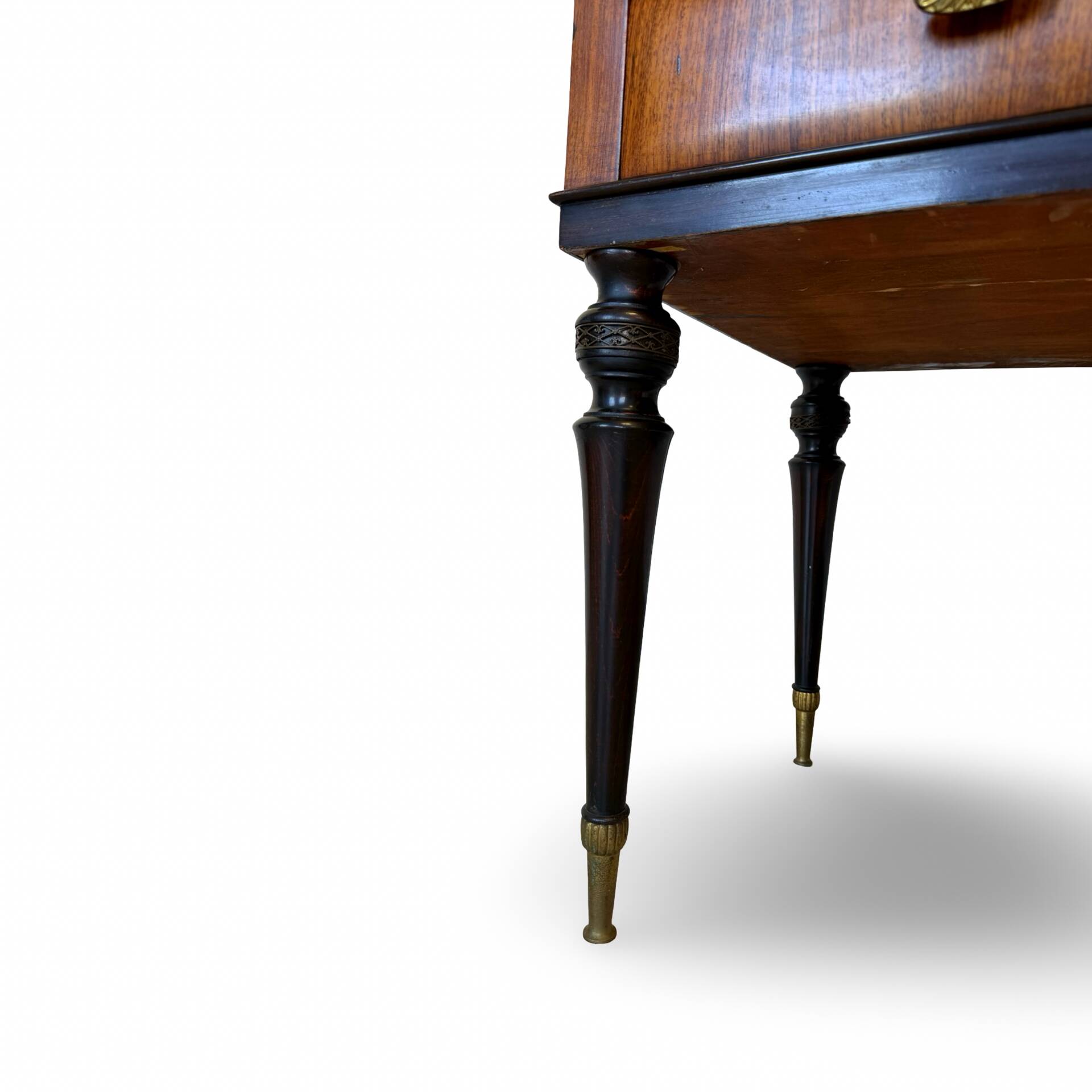 Secretary credenza in marquetry in the Italian Louis XV style from the mid-century, 1960.