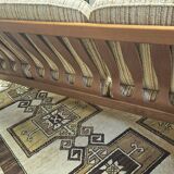 Canapé scandinave 3 places tissu bouclette 1960