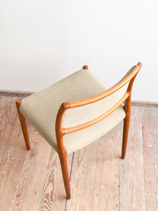 Chaise de salle à manger modèle 80 par Niels O. Møller en teck
