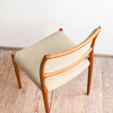 Chaise de salle à manger modèle 80 par Niels O. Møller en teck