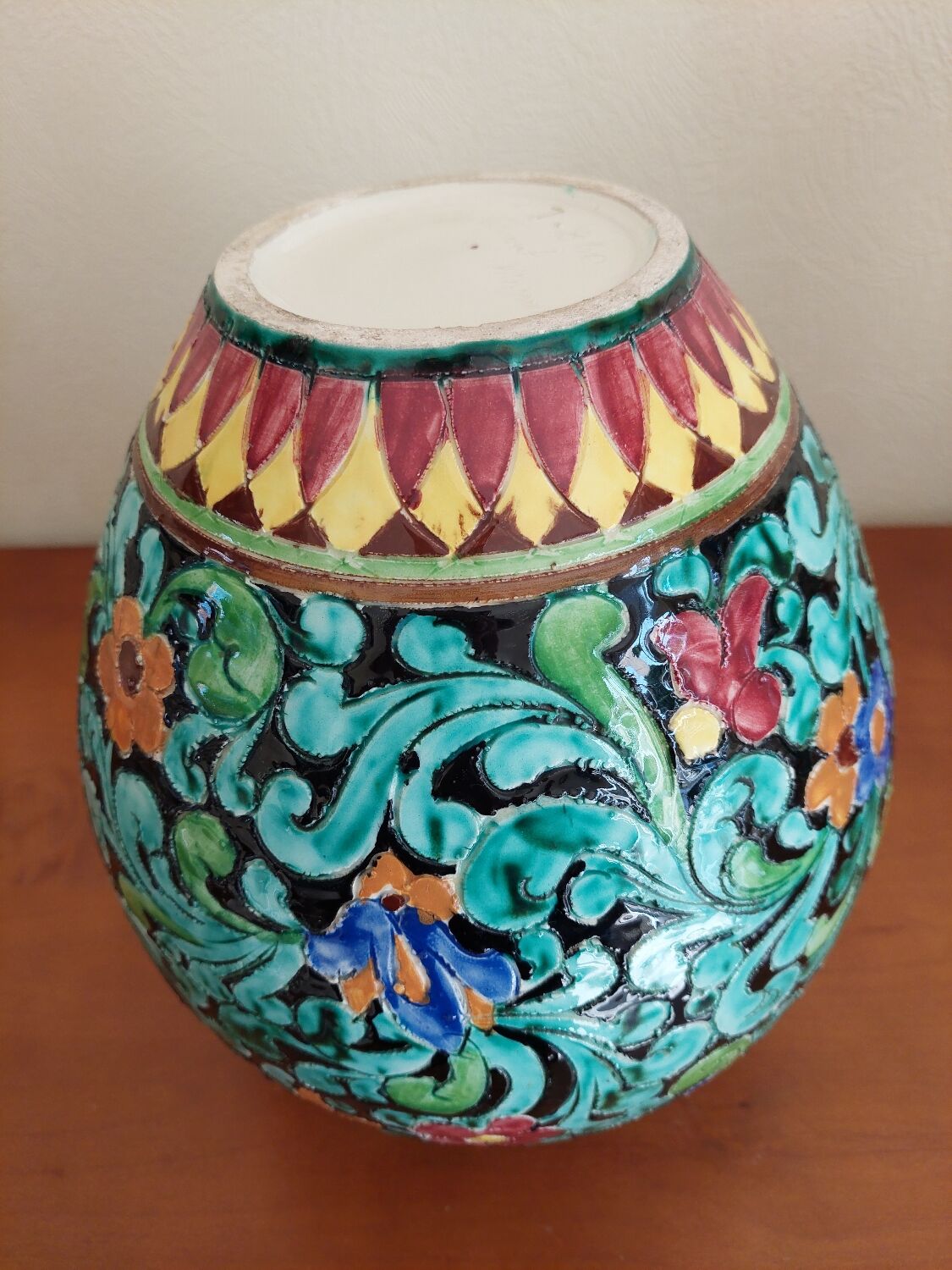 Large Monaco Cerart Vase 1950 1960