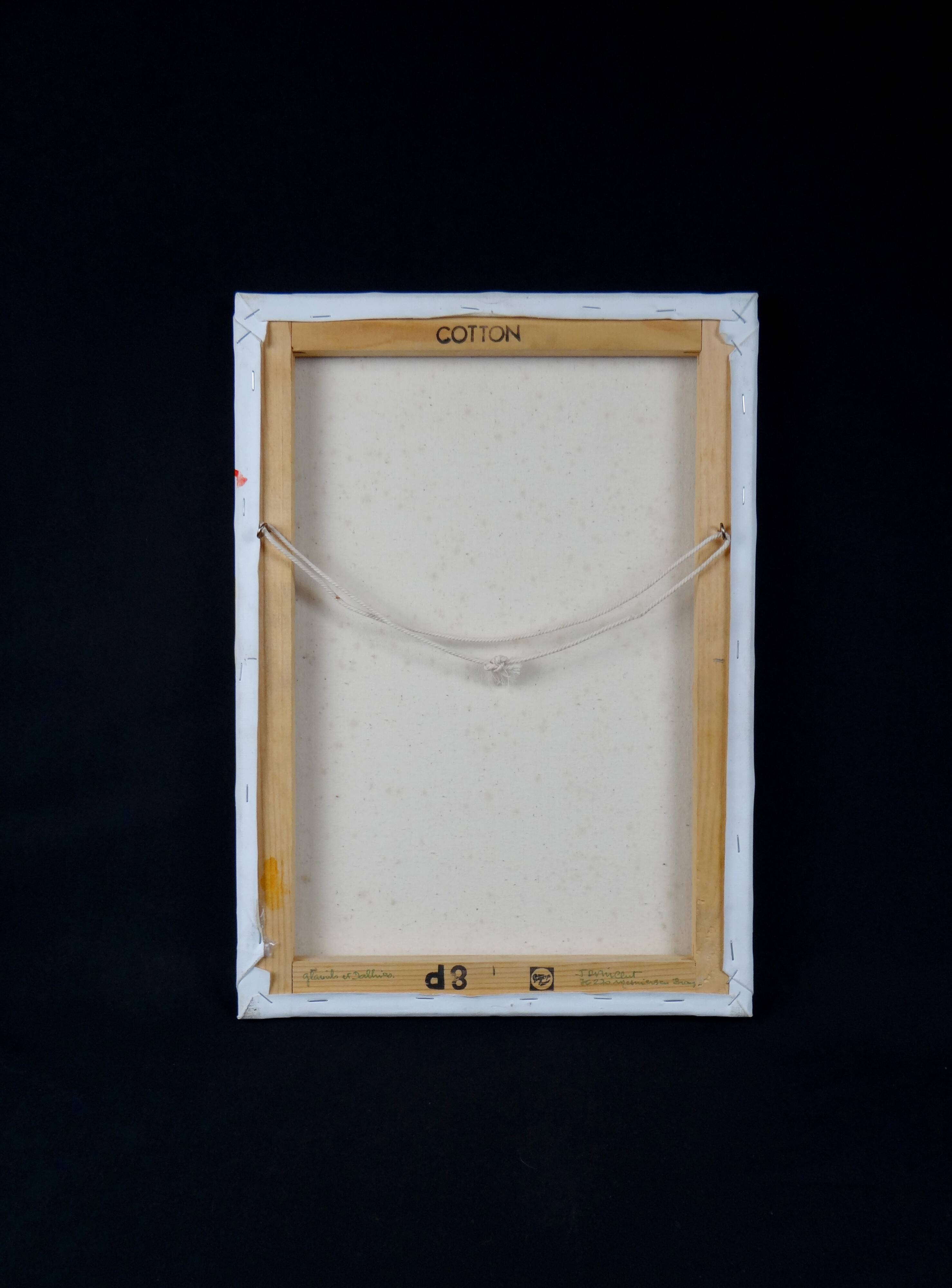 Still life 'Gladioli and Dahlias' Oil on canvas 36x33 signed J.D Vincent