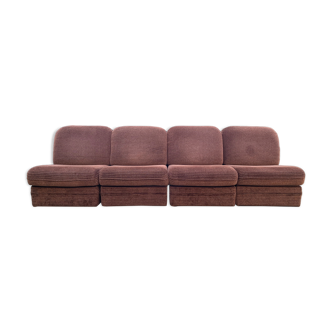 Modular sofa of 4 heaters 70s