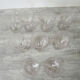 9 old port glass art deco style glass