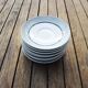 6 Old Gien Earthenware Saucers