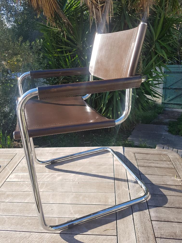Fasem brown leather chair