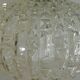1970s vintage cut glass suspension – retro design ball lamp – L