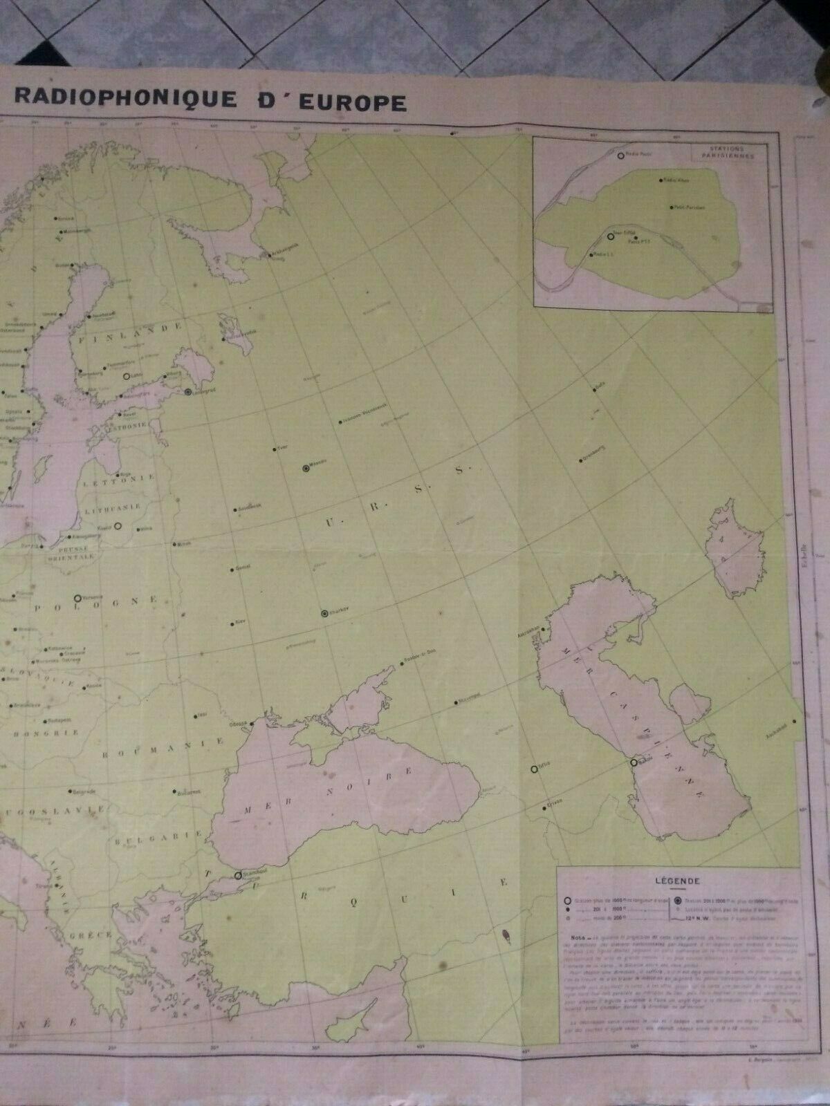 Radio map of Europe TSF publications and editions