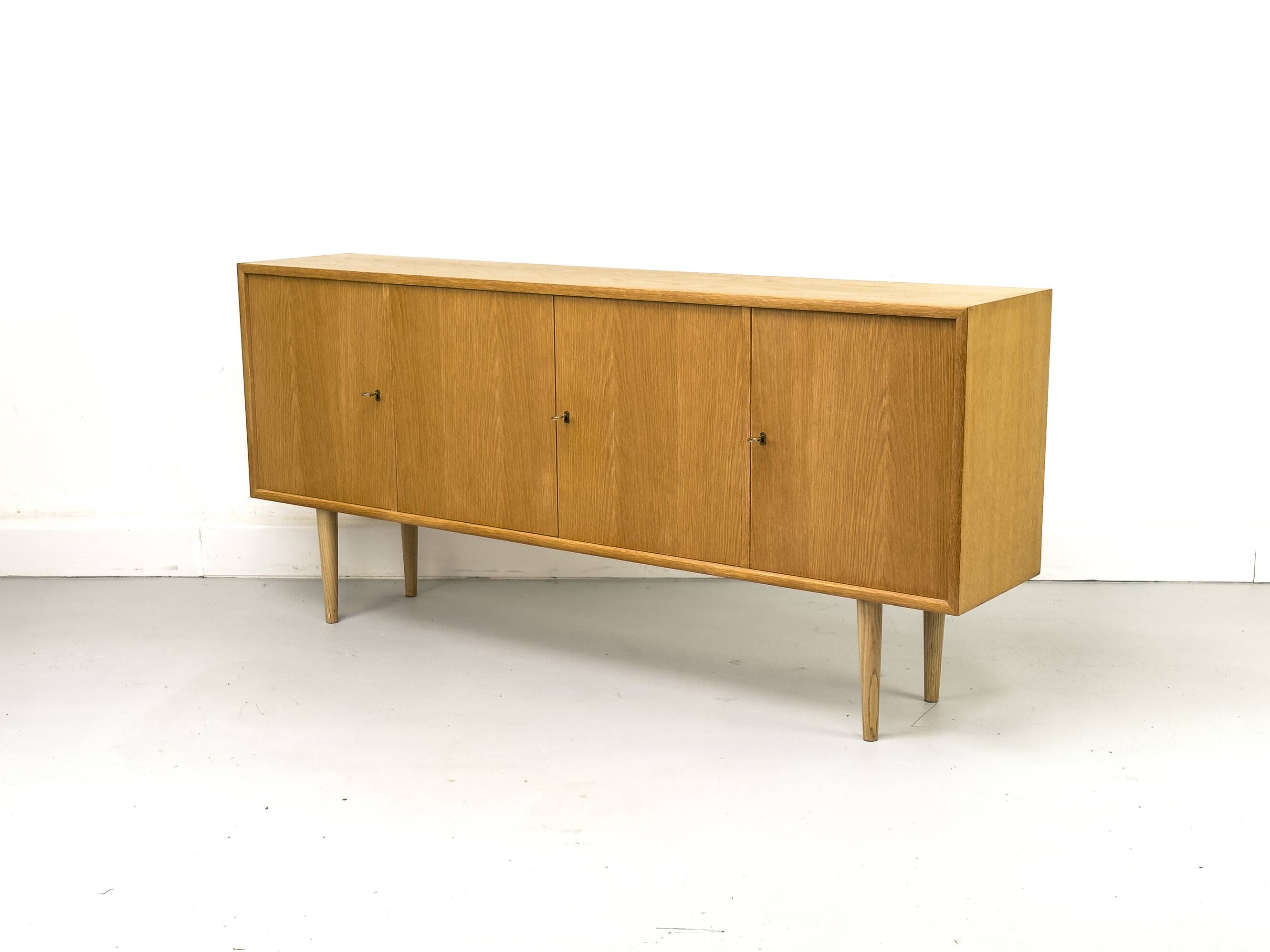 Mid-Century Light Oak Sideboard from WK Möbel, 1970s