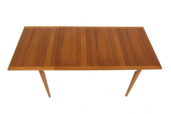 Table de salle à manger à battant en teck, Suède, 1960