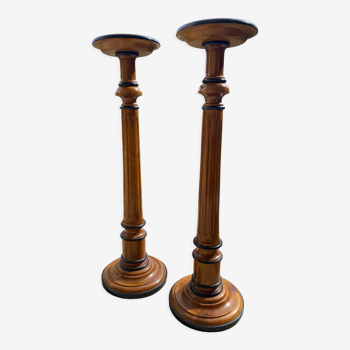 Pair of cherry side tables
