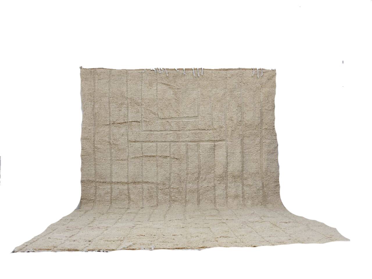 Handmade moroccan berber rug 345 x 257 cm