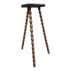 1950s Beaded Wooden Tripod Stool