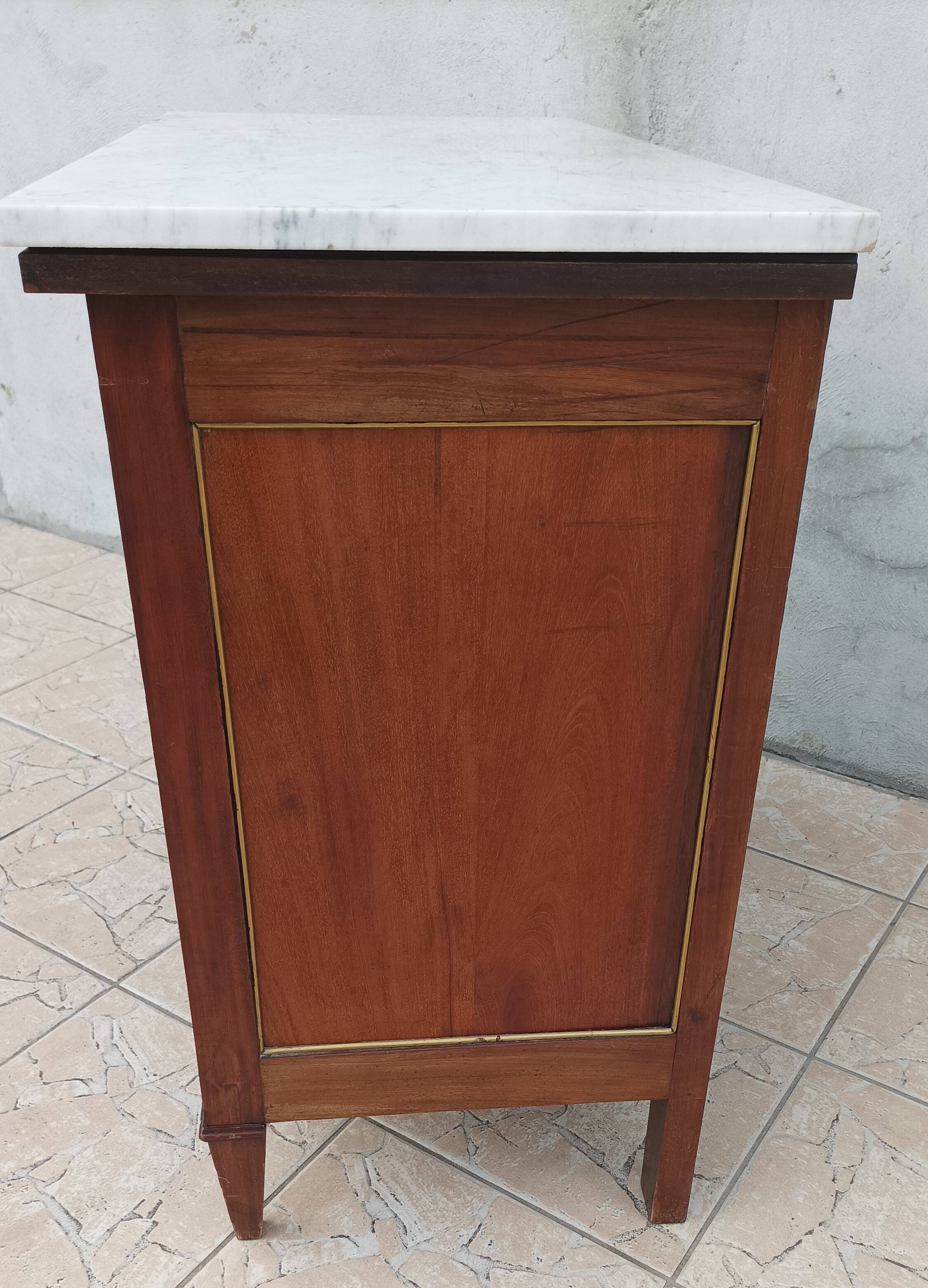 Louis XVI style mahogany chest of drawers