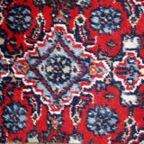 Vintage persian malayer handmade carpet 40cm x 58cm 1970s, 1c751