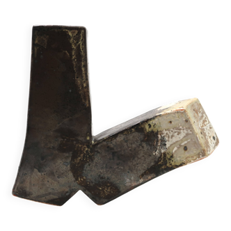 Abstract sculpture Balance in ceramic by Uwe Krause, 1970s.