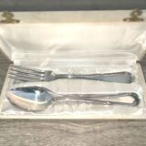 Silver metal cutlery box box 60 DIXI hallmark