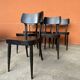 6 chaises bistrot bois courbé patinées
