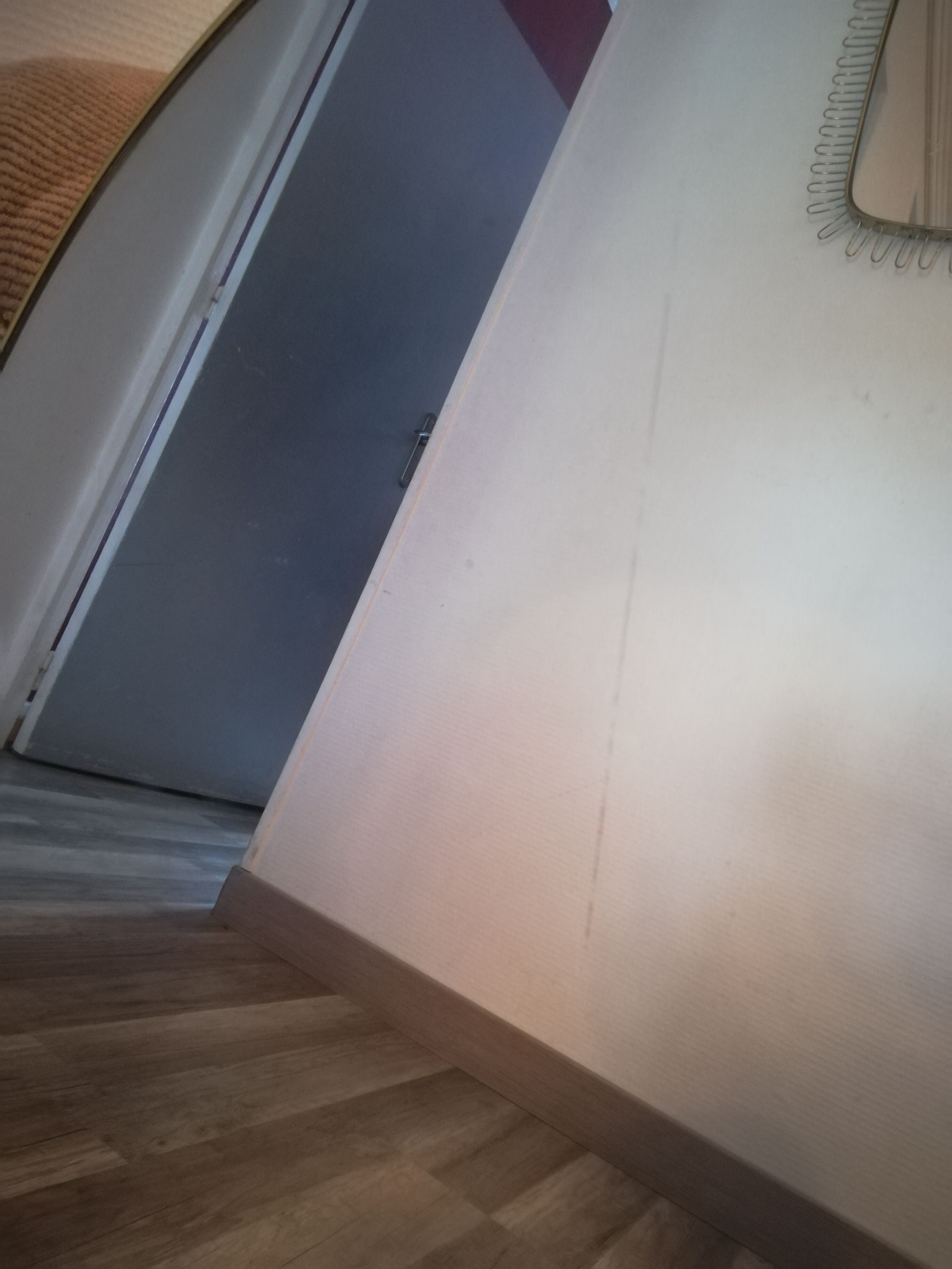 Round brass mirror 70cm