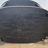 Art deco tea table Maurice Dufrène oval zebrano