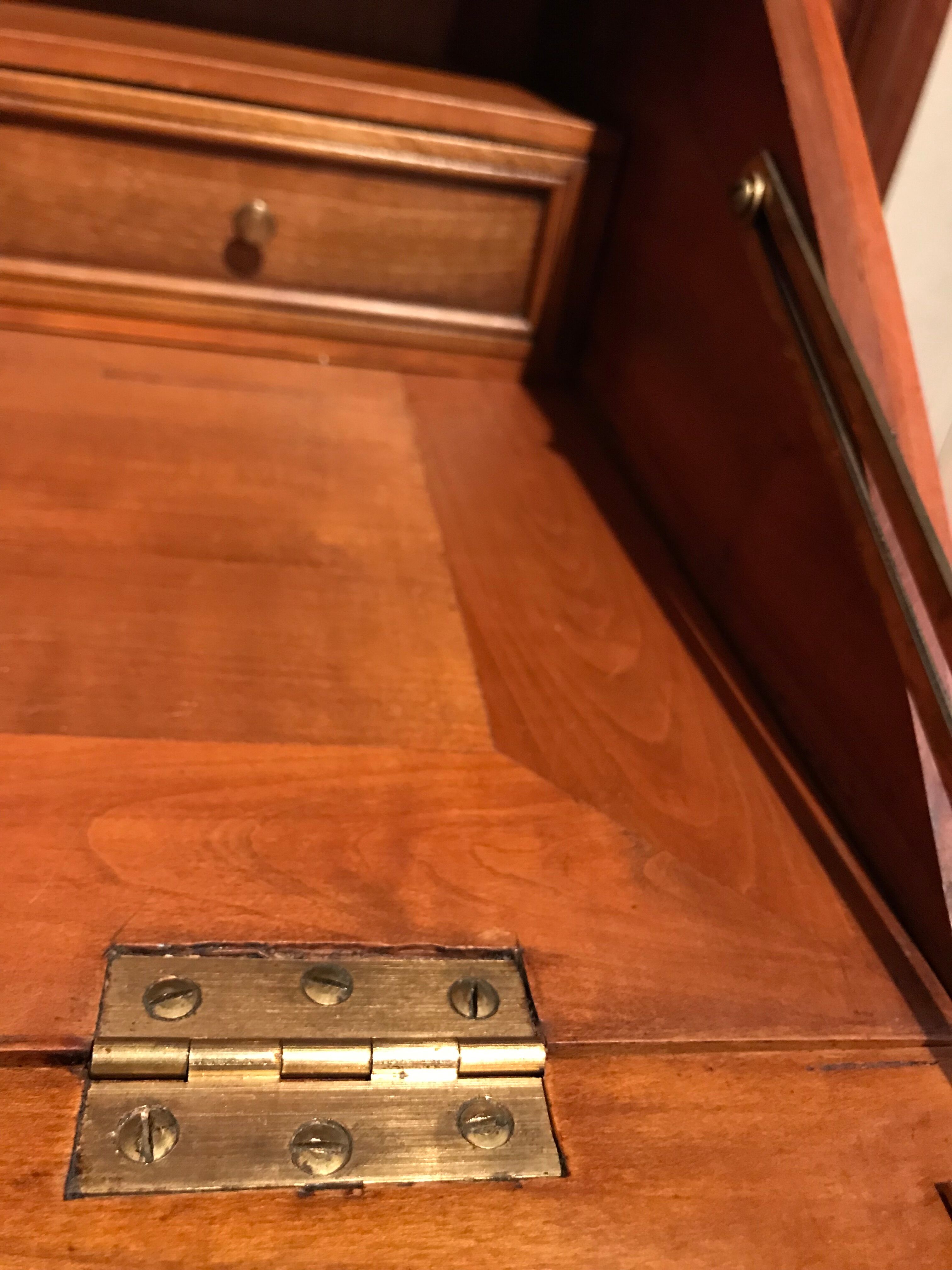 Small secretary English donkey back office Madame 3 drawers