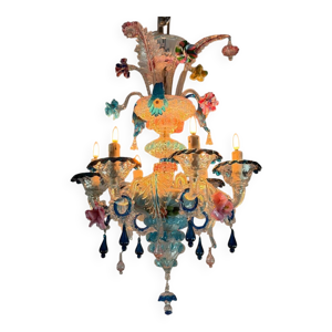 Lustre vénitien en verre