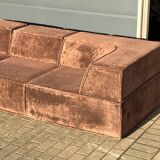 Cor trio Modular sofa Teddy chocolate brown, original fabric
