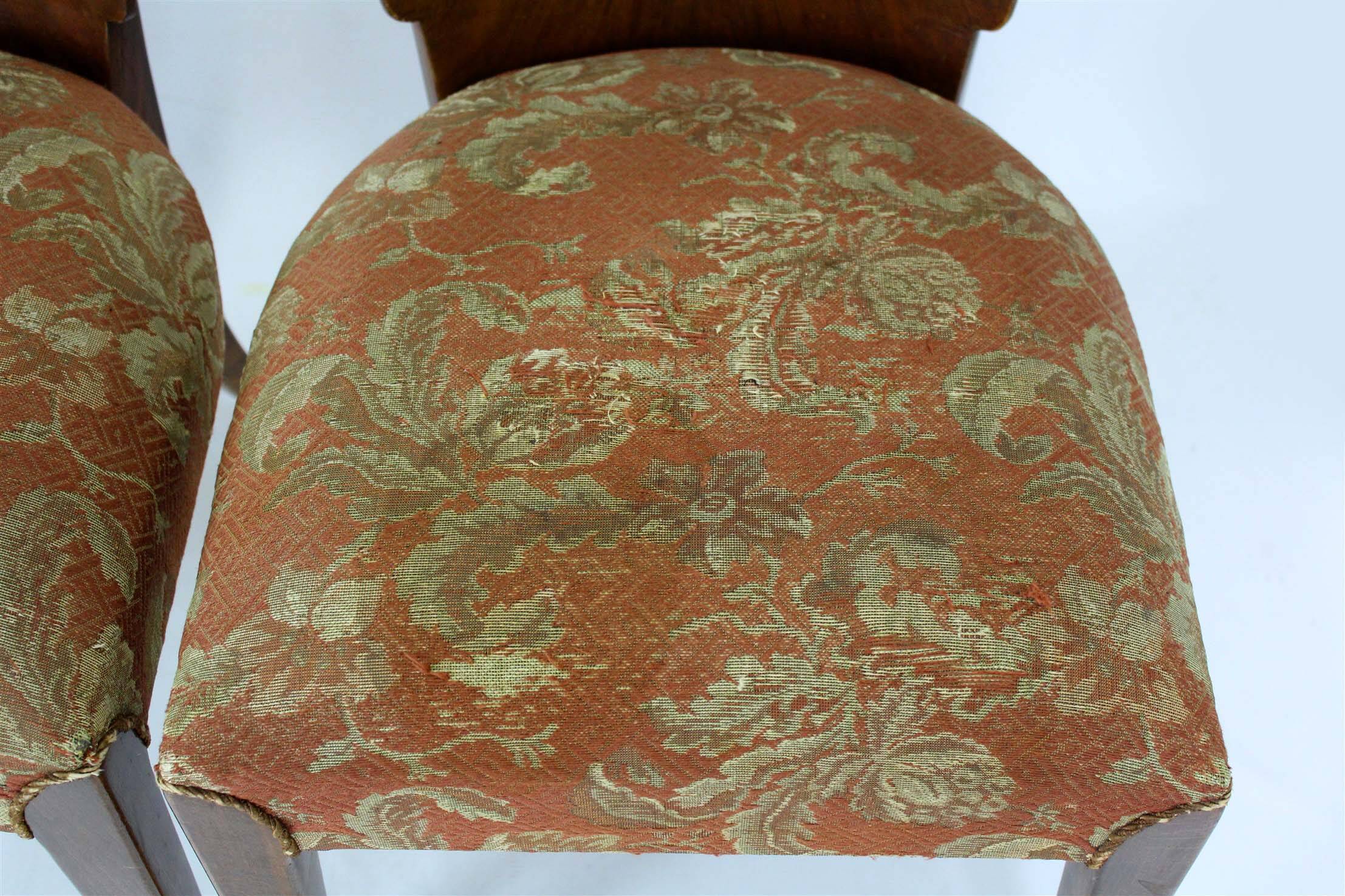 Art Deco H-214 Dining Chairs by Jindrich Halabala for UP Závody, 1950s, Set