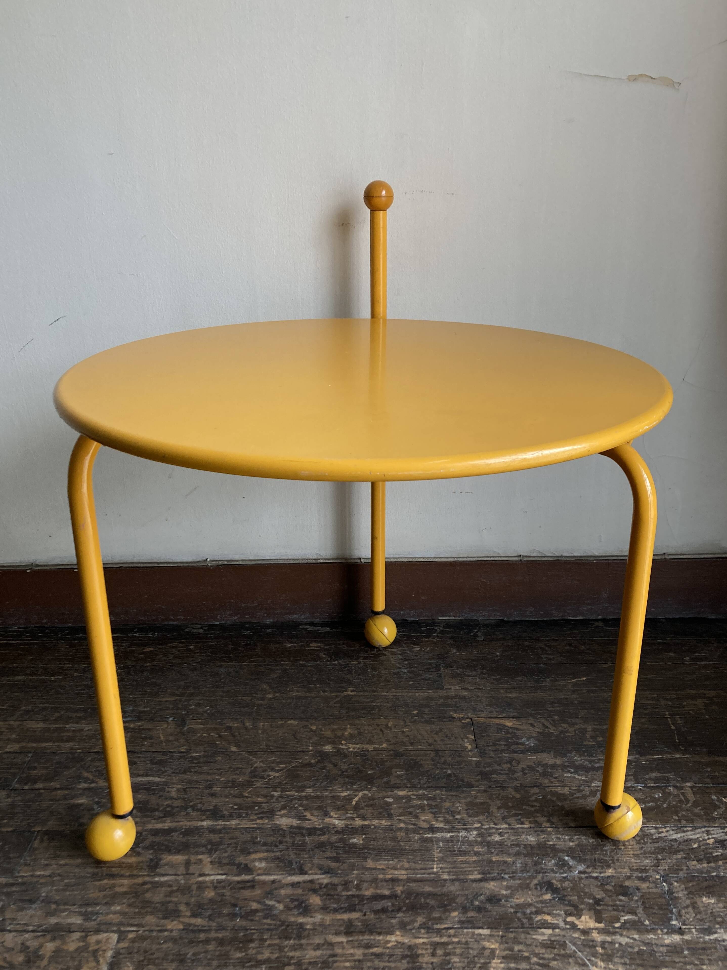 1980s Memphis Tjord Bjöklund Scandinavian Folding Side Coffee Table