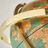 Globe sur cadre en laiton, des années 1980