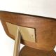 Industrial chair with metal and wood screws