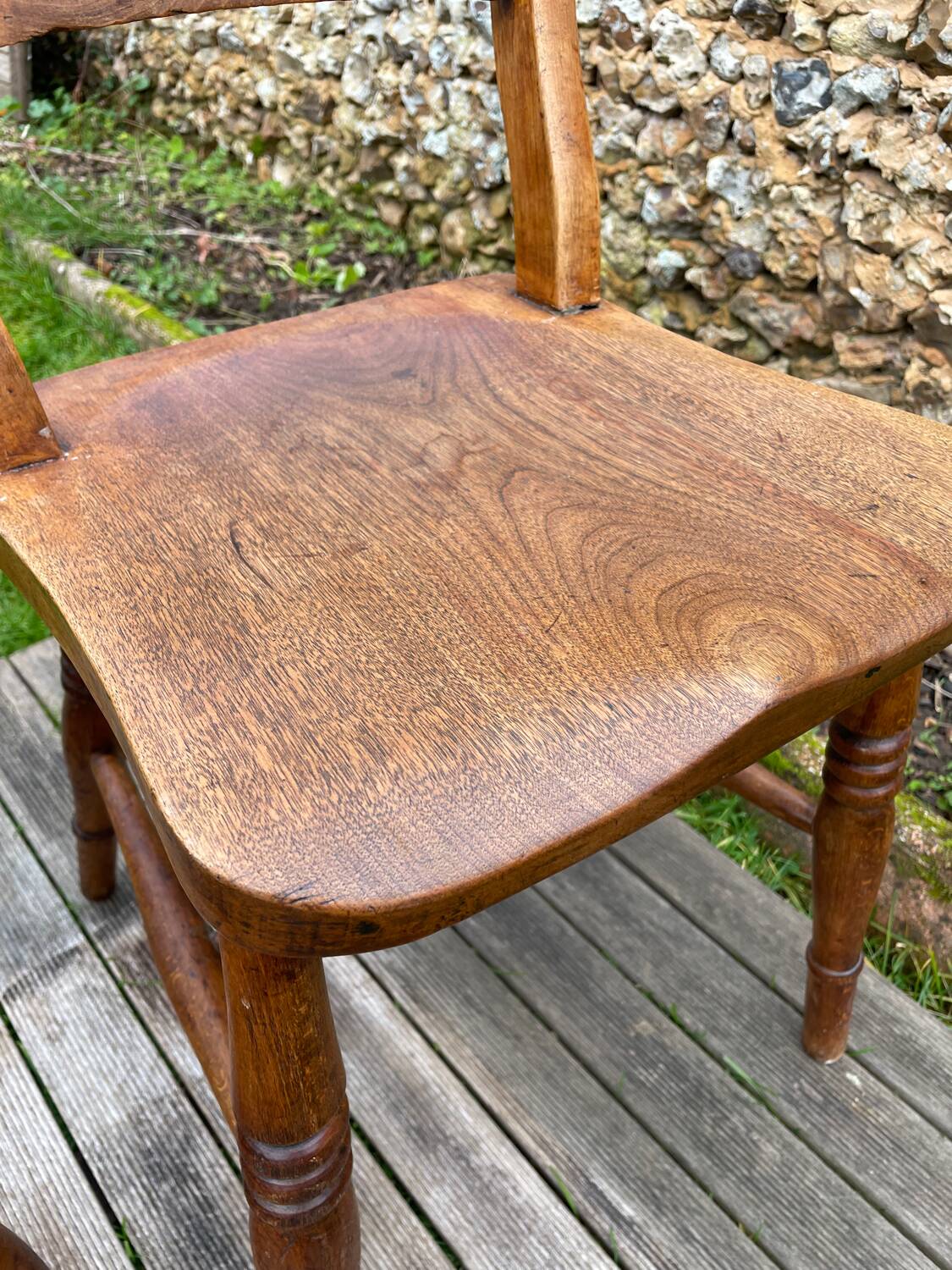 Pair of 19th century English farm chairs