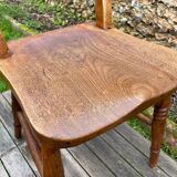 Paire de chaises de ferme anglaises XIX e