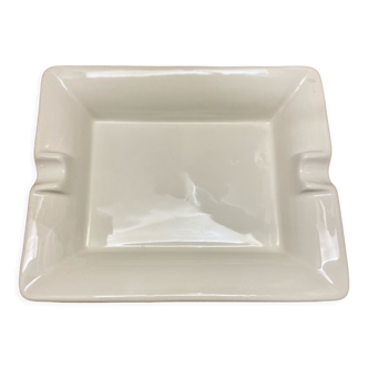 White ceramic ashtray