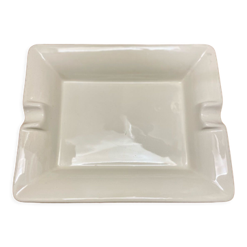 White ceramic ashtray