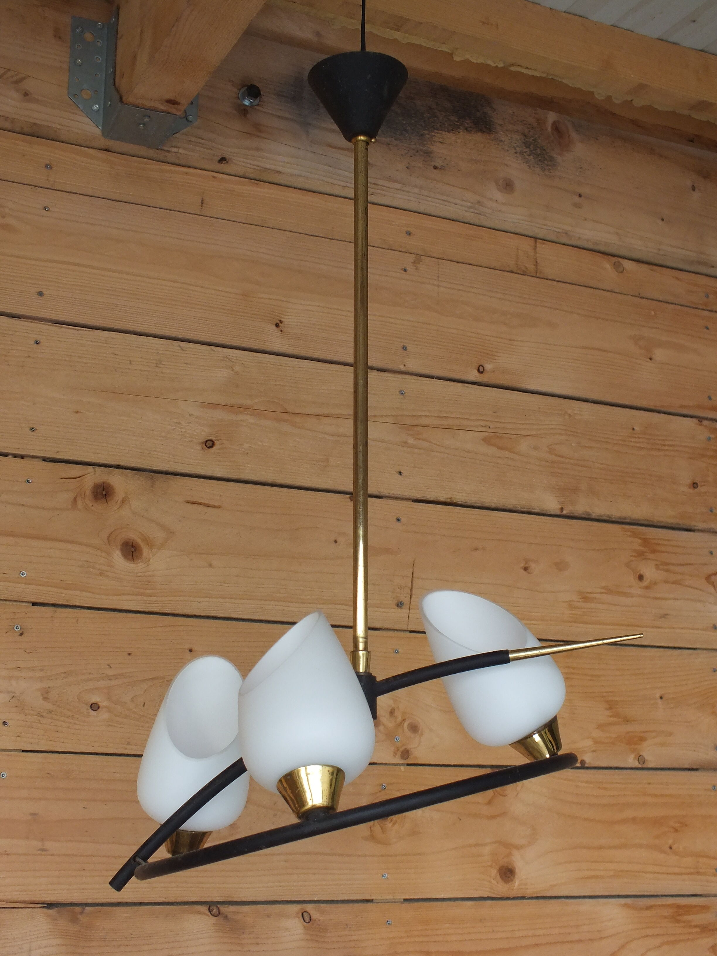 Arlus chandelier with 3 arms of light