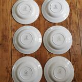 Vintage soup plates L'Amandinoise Pompadour