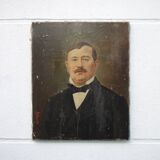 Signed painting, painting on canvas portrait man, oil on canvas