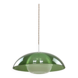 Italian Space Age Green Pendant Lamp in Acrylic Glass, 70s