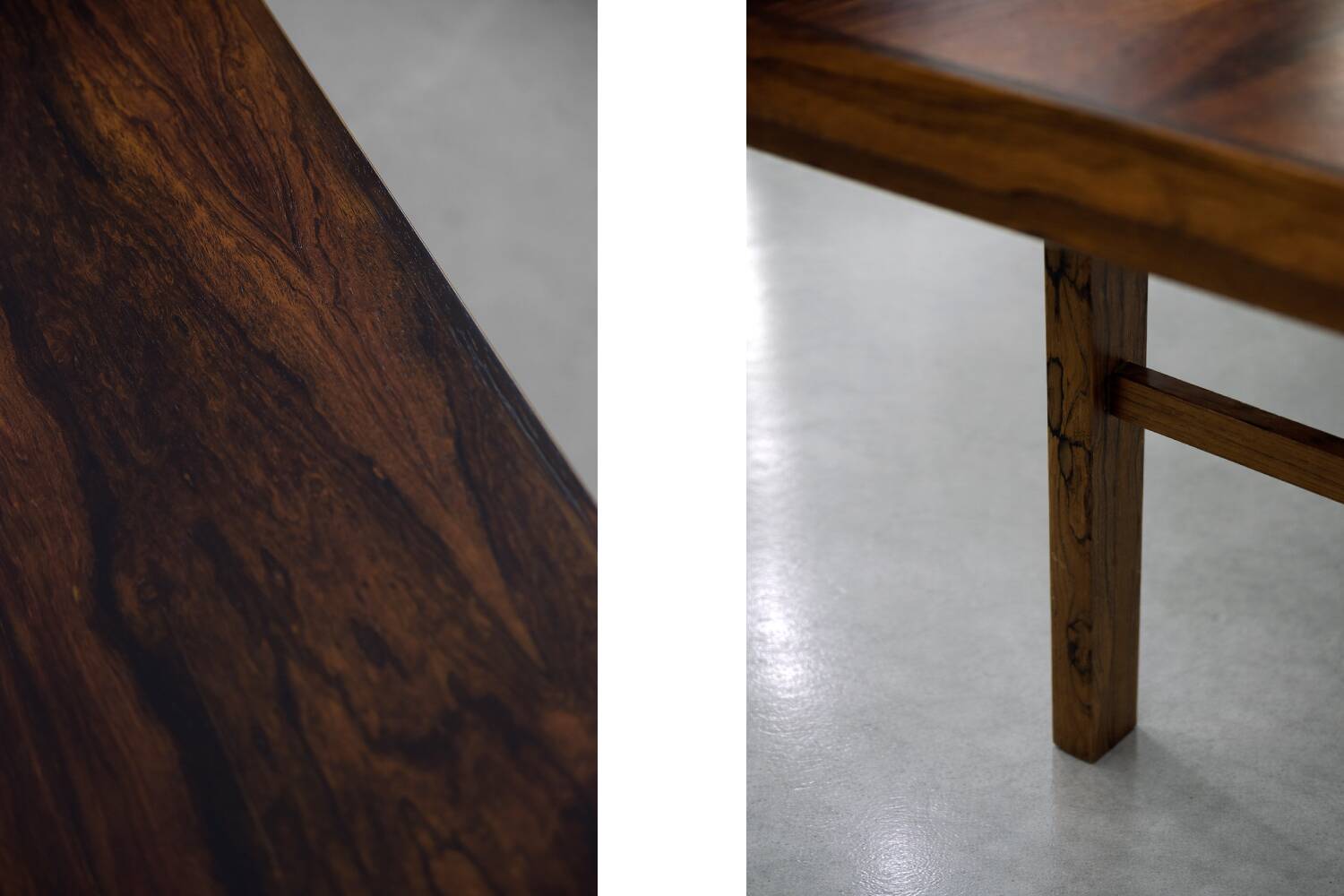 Vintage Mid-Century Danish Modern Colonial Rosewood Coffee Table, 1960s