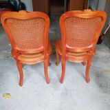 Pair of vintage wooden chairs