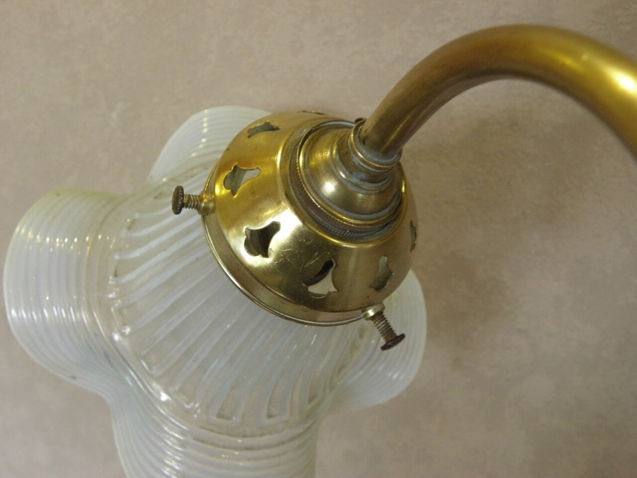 Art deco brass table lamp